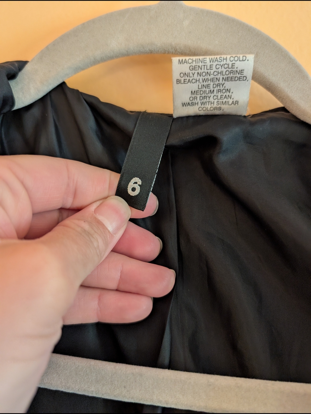 Divided Black Hooded Trench Coat with Eyelet-Trim Pockets - Picture 3 of 4